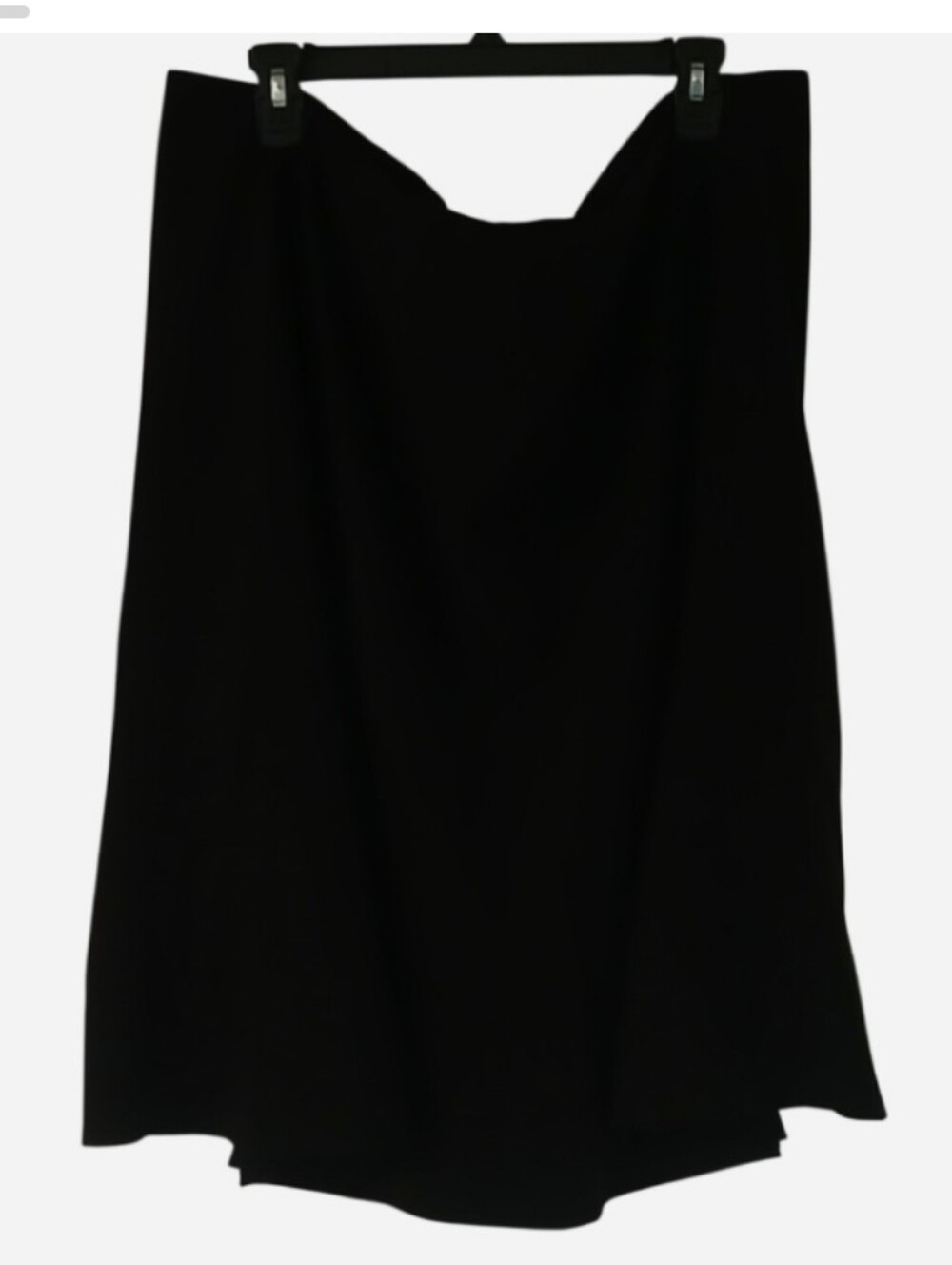 Dressbarn Size 24W Panel Skirt Black Below Flared Hem